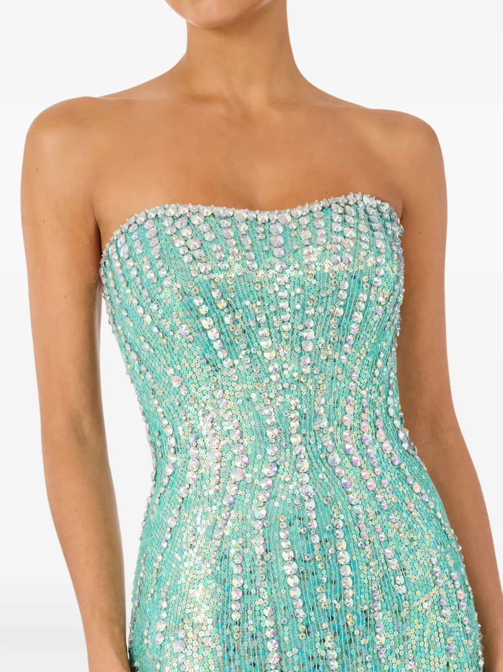 Jenny Packham Saria Mxi Dress In Green