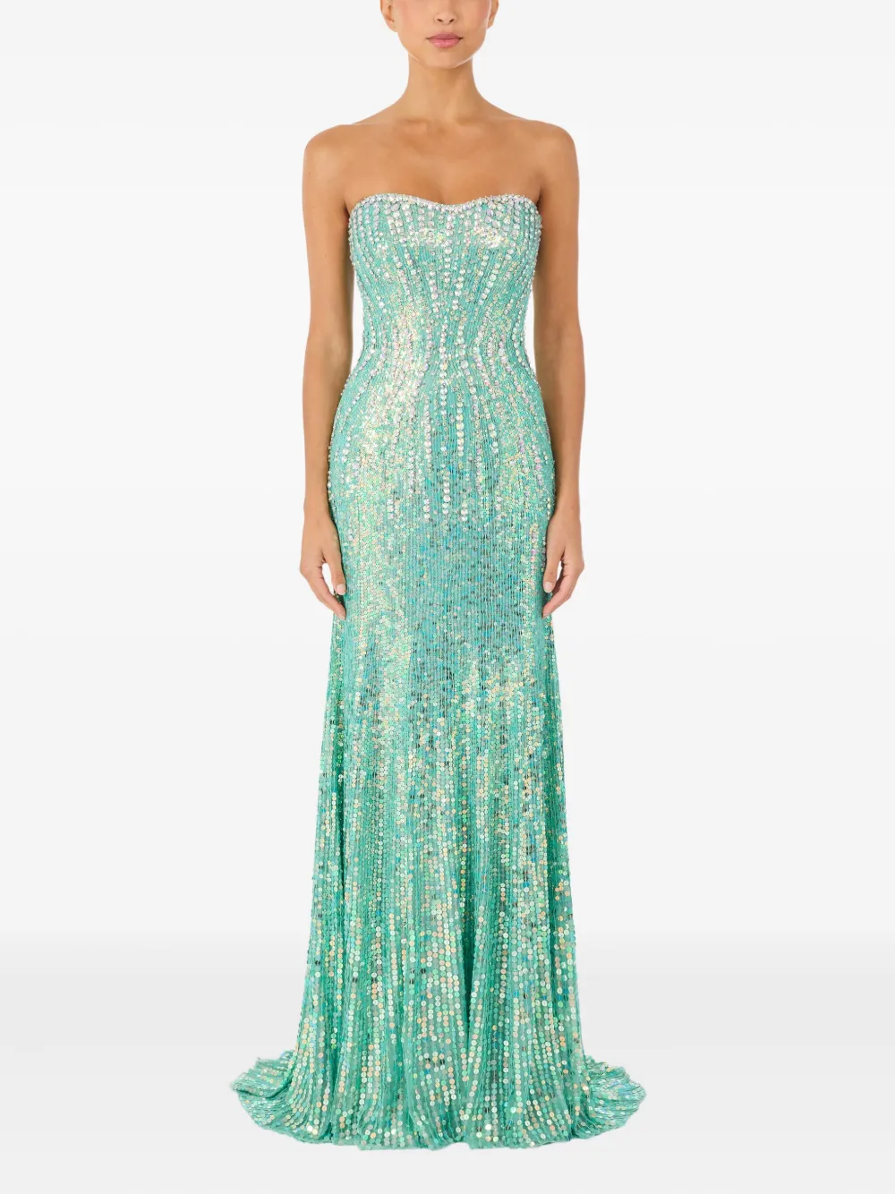 Jenny Packham Saria mxi dress - Groen