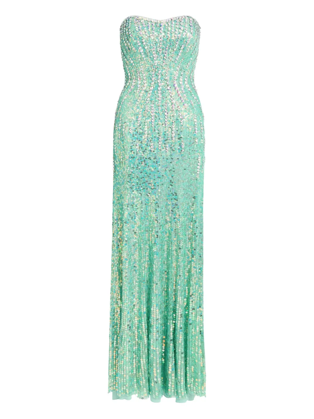 Jenny Packham Saria Mxi Dress In Green