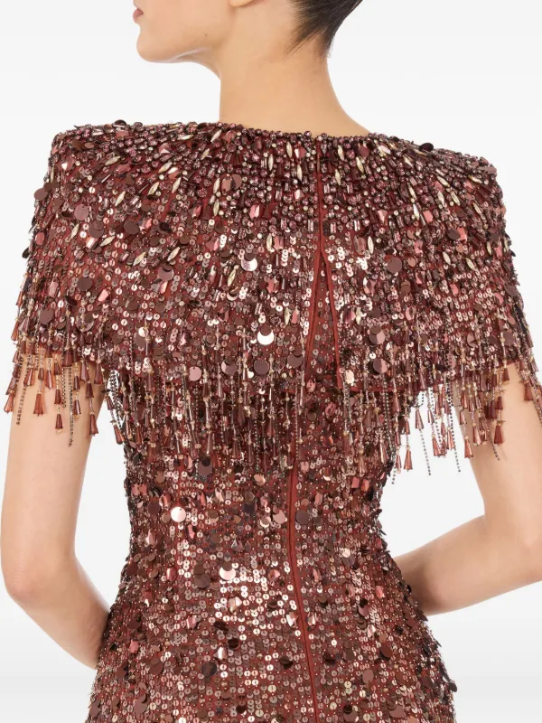 eugenie evening dress Hazel Drop Waist Dress L / Aubergine main image 0