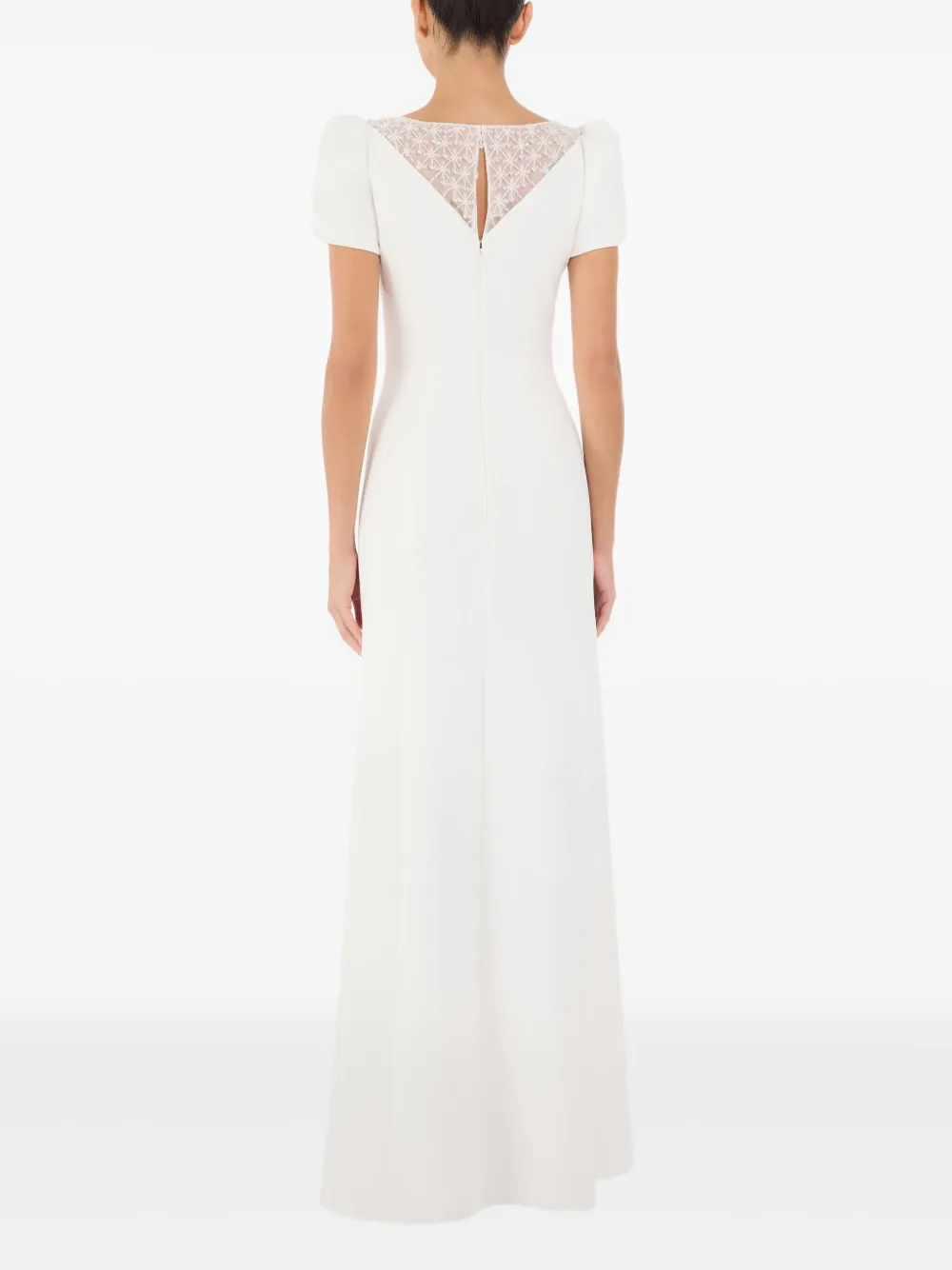 Jenny Packham Empress avondjurk met kanten vlak Wit