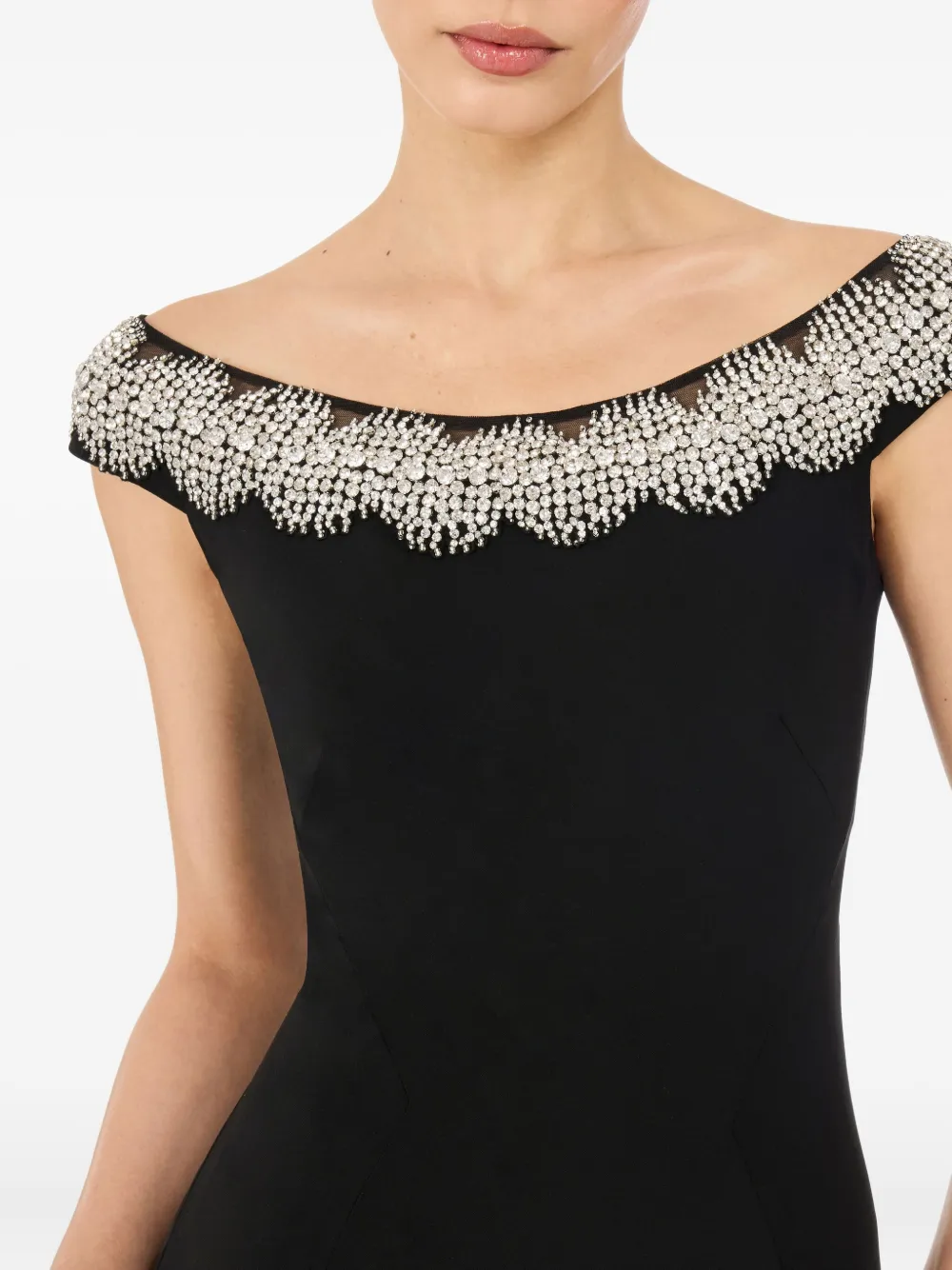 Jenny Packham Azalea Maxi Dress In Black
