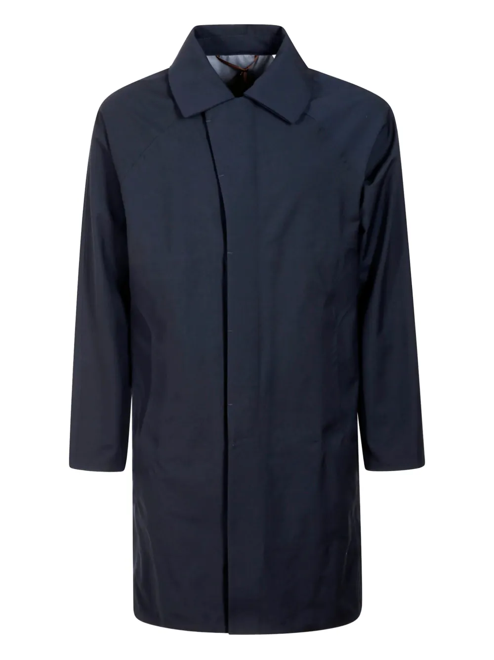 On The Bund Long-sleeves Trench Coat In Blue