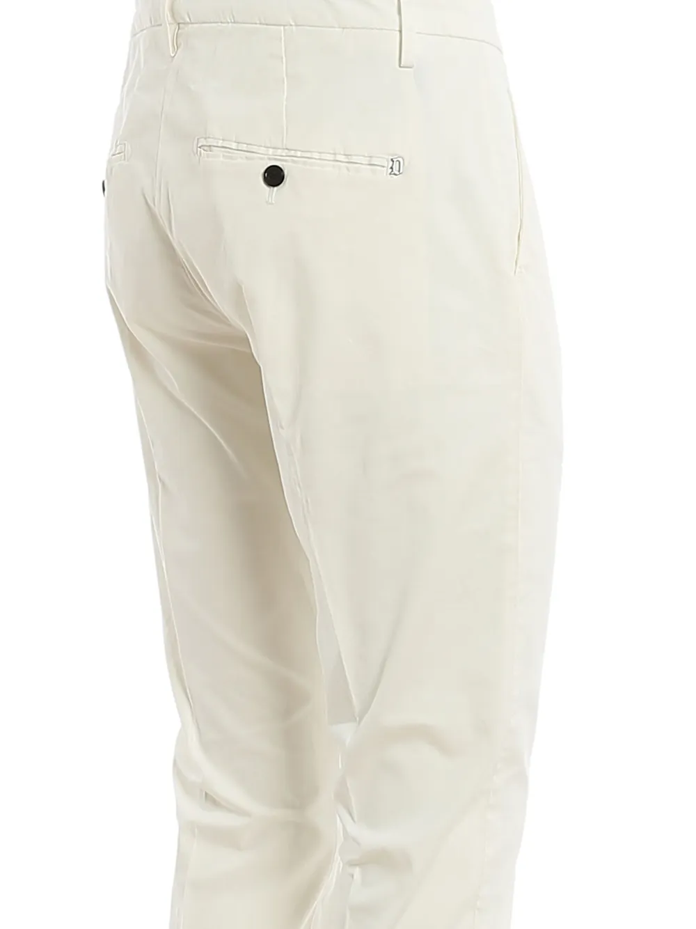 DONDUP Straight plooibroek Wit