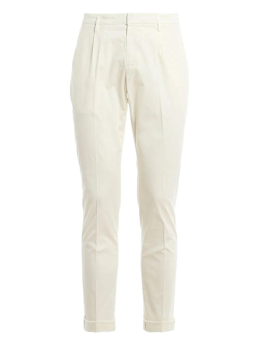 DONDUP pleated cotton trousers | White | Image 1