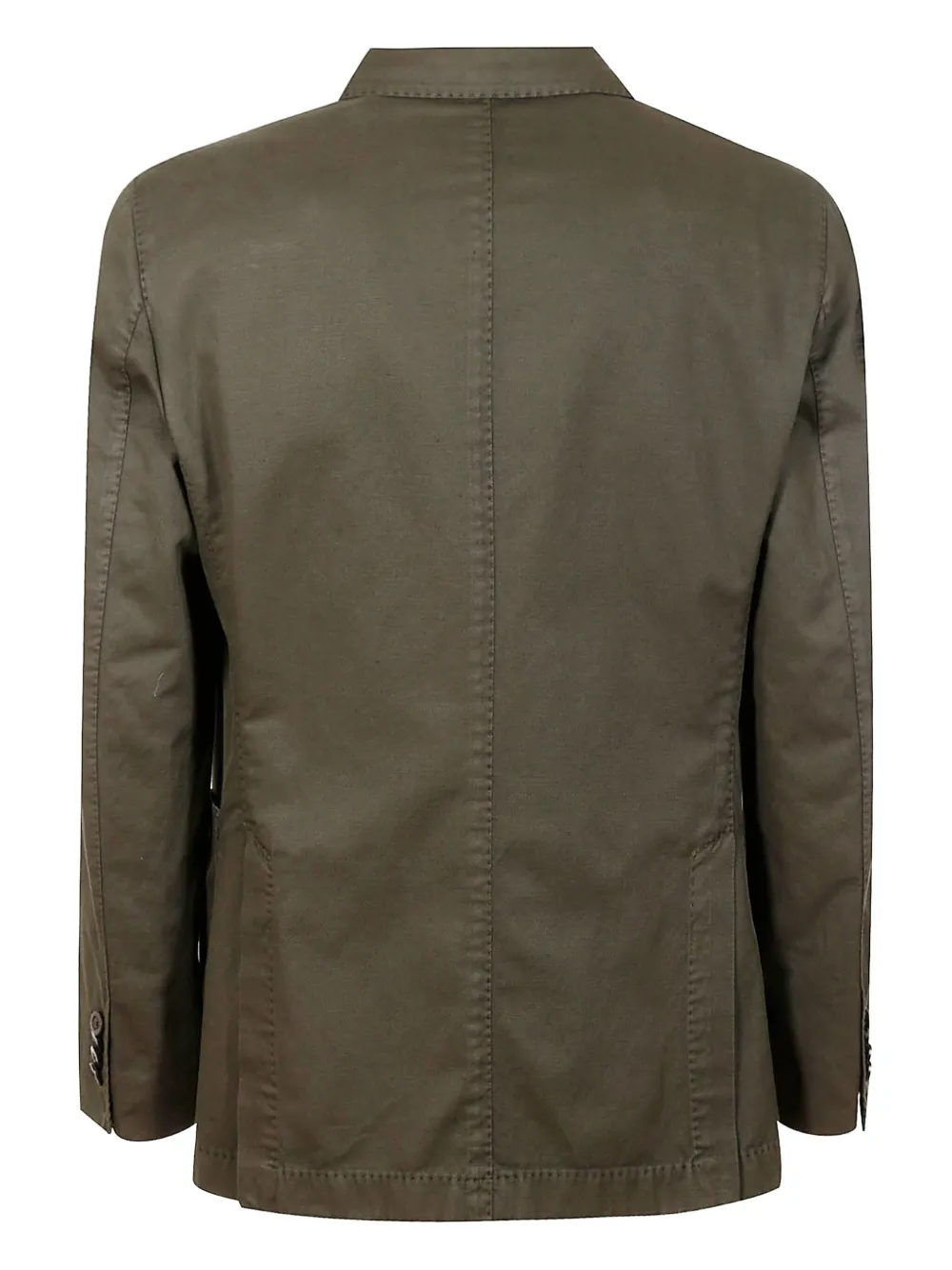 Boglioli Double-breasted Cotton Suit In Green