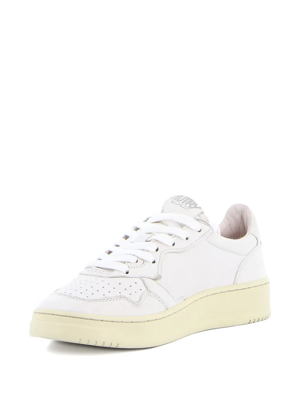 Autry Medalist leren sneakers met geperforeerde details Wit