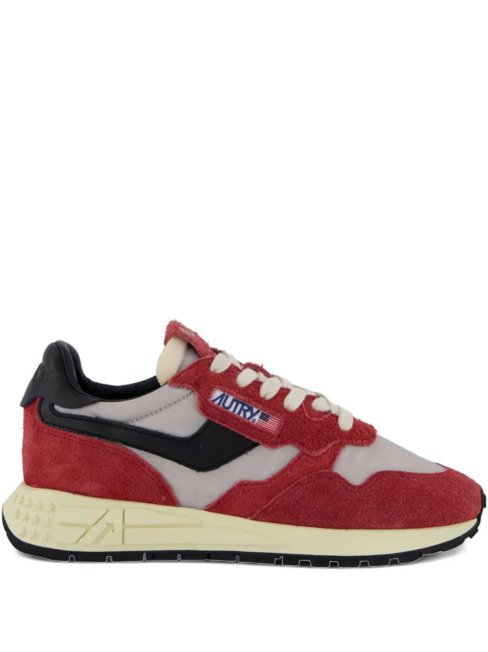 Autry Reelwind logo-detail suede sneakers | Red | Image 1