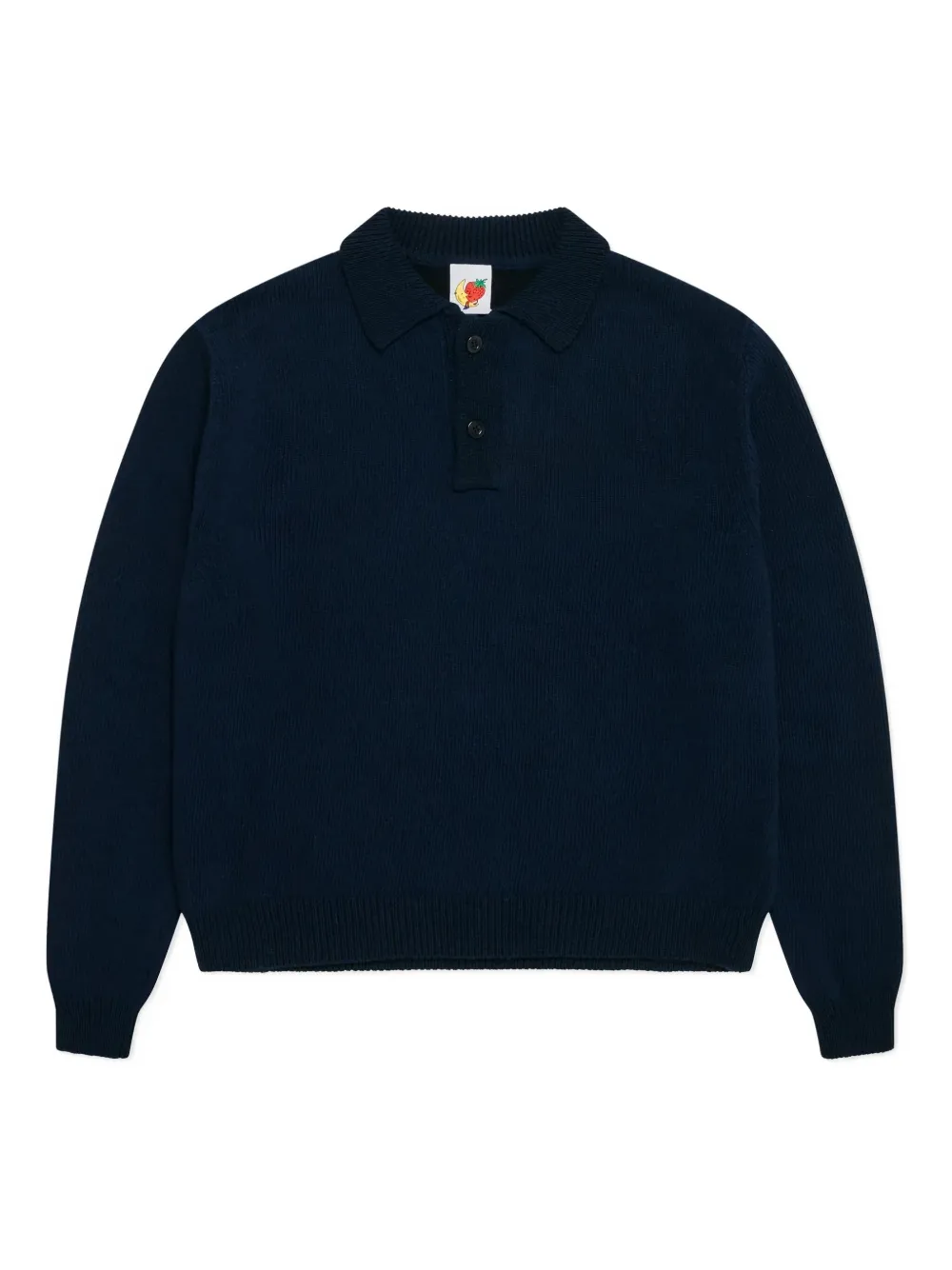 Sky High Farm wool polo shirt | Blue | Image 1