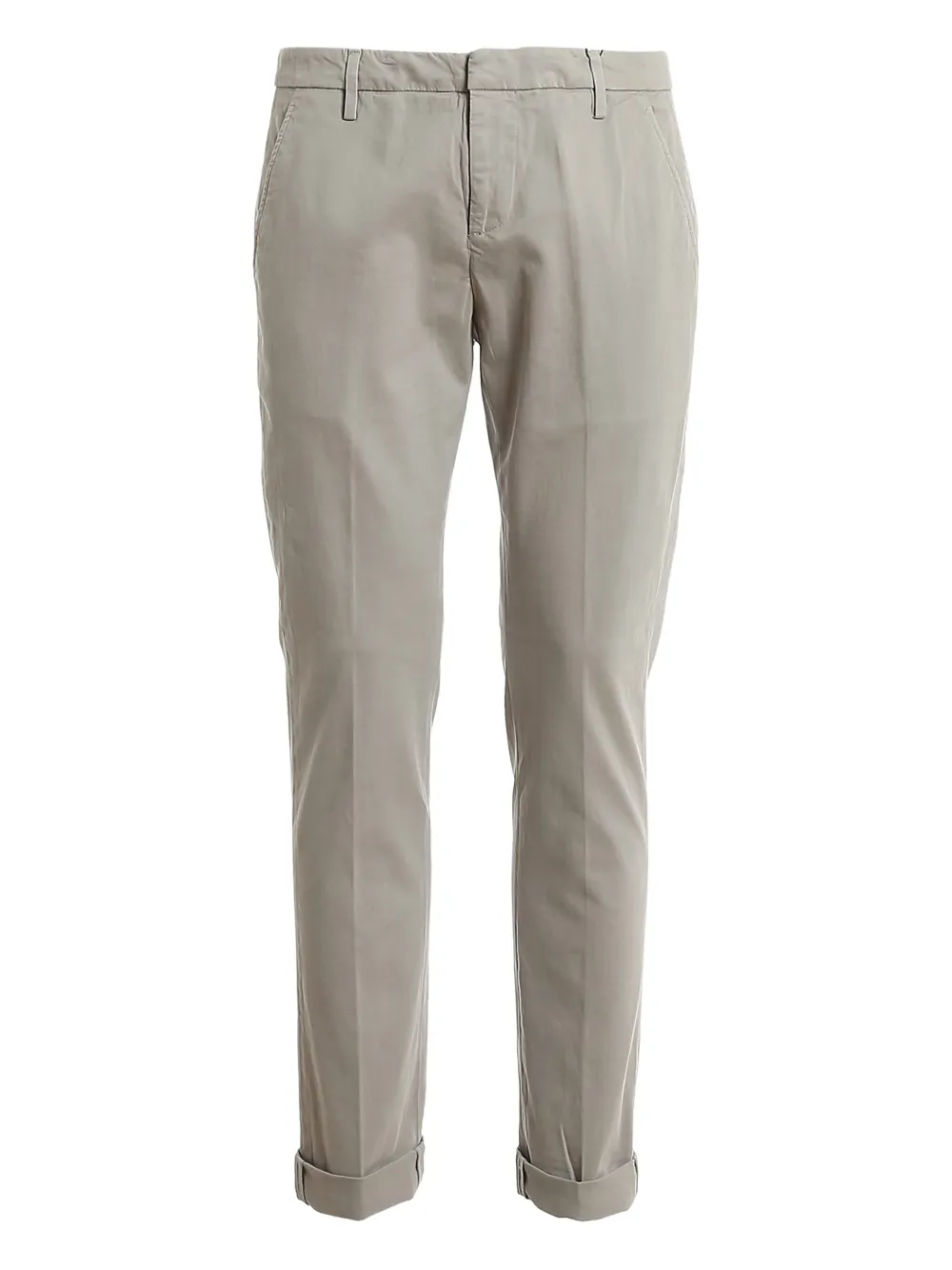 DONDUP turn-cuff logo-detail pants - ニュートラル DONDUP turn-cuff logo-detail pants - ニュートラル
