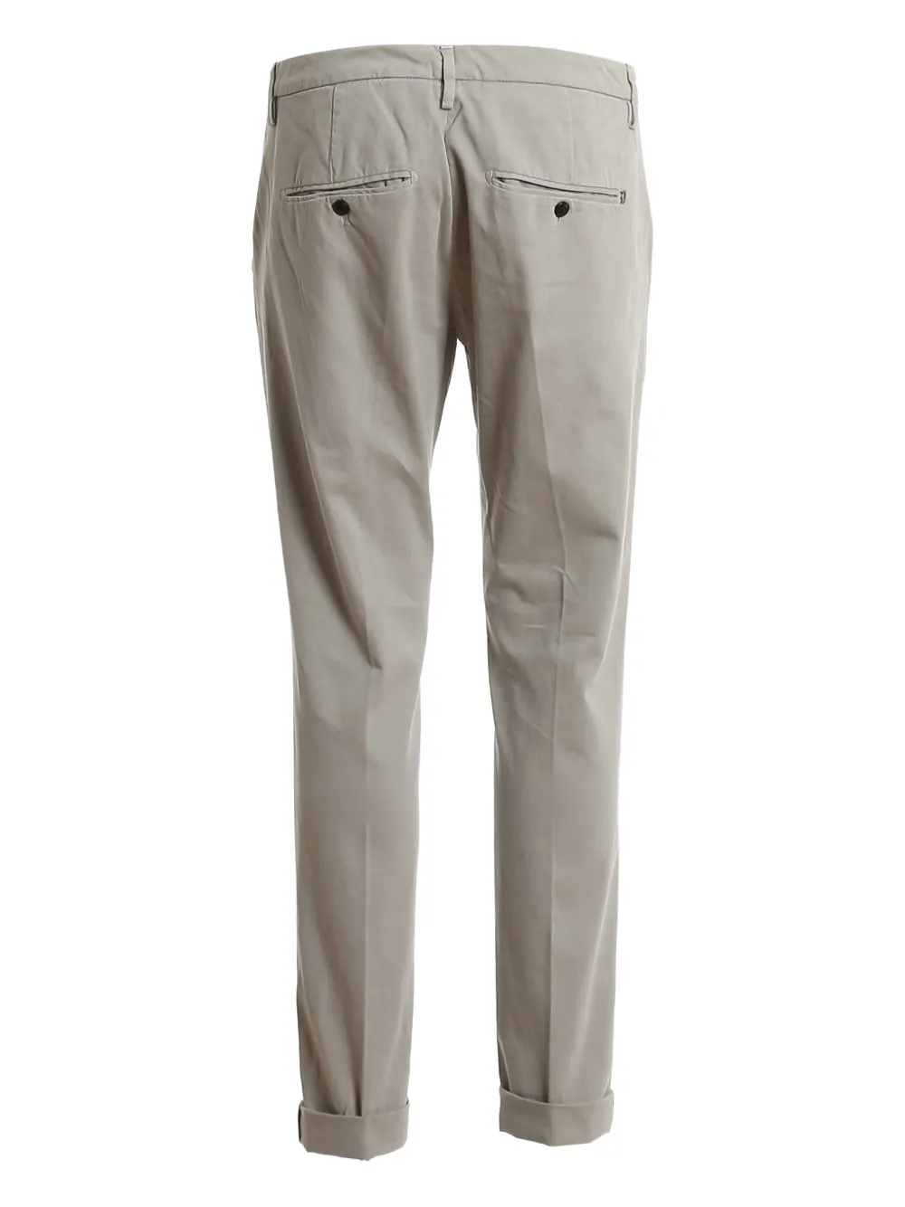 DONDUP turn-cuff logo-detail pants - Beige