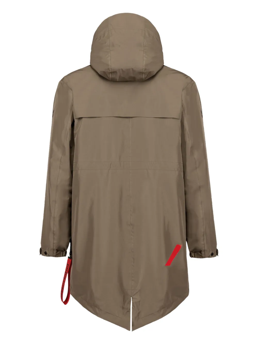 After Label Hooded Parka Coat In Green