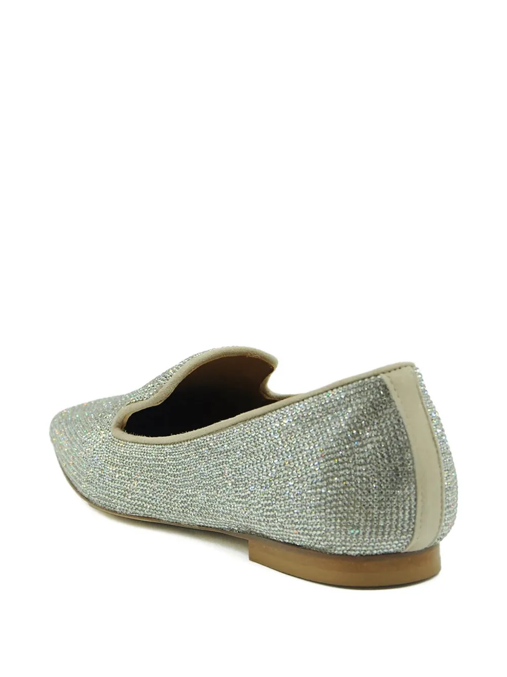 Anna F Leather Ballet Flats In Green