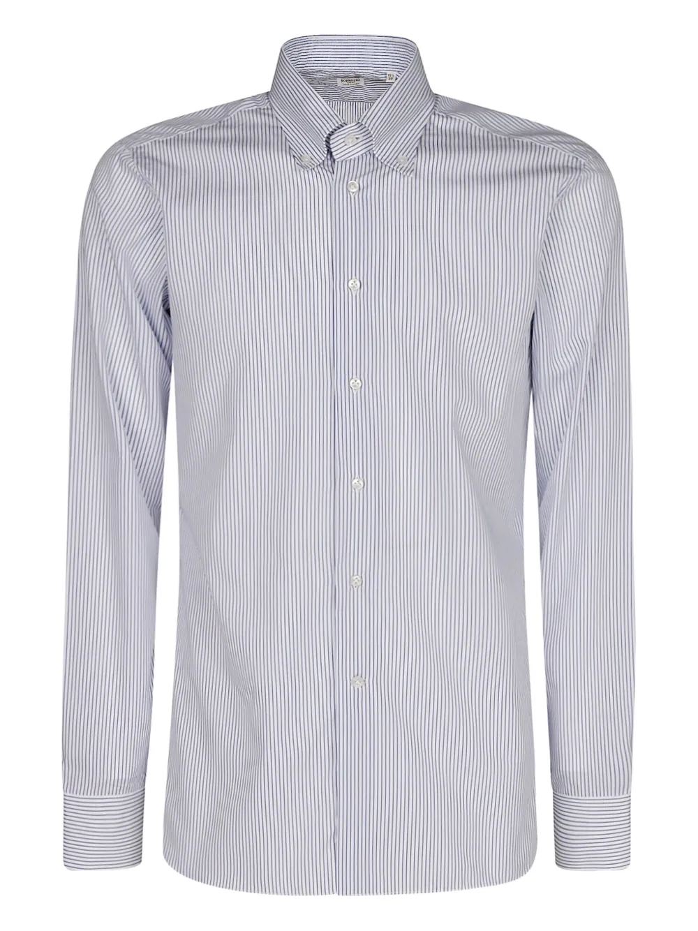 BORRIELLO NAPOLI striped cotton shirt | Blue | Image 1