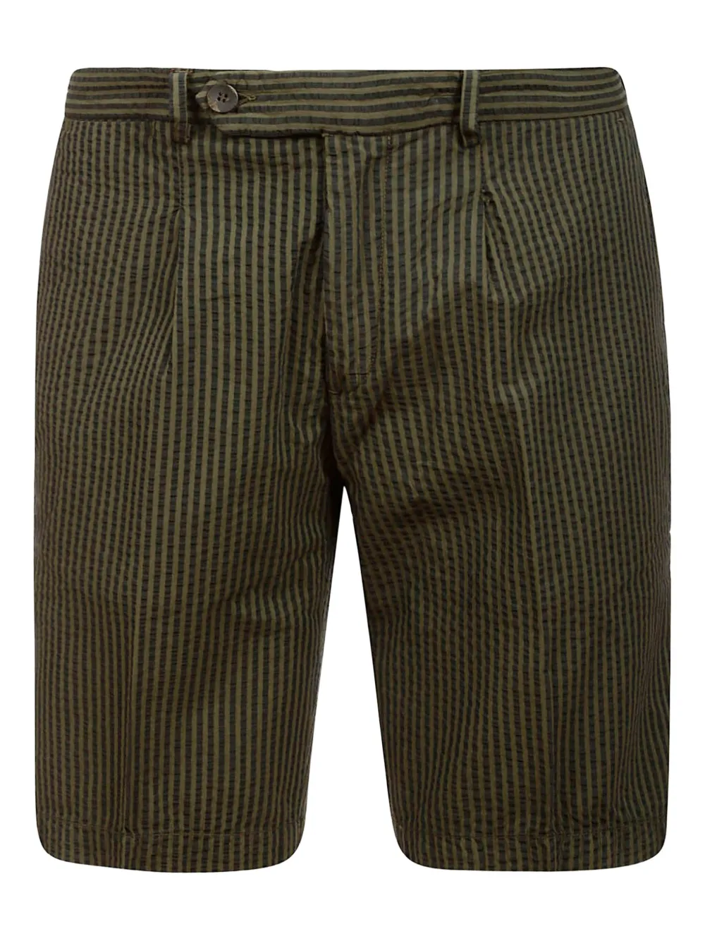 DEVORE striped cotton shorts | Green | Image 1