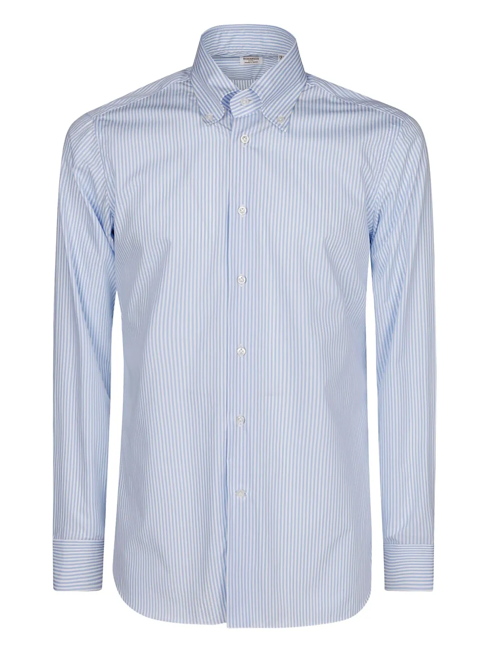 BORRIELLO NAPOLI striped cotton shirt | Blue | Image 1