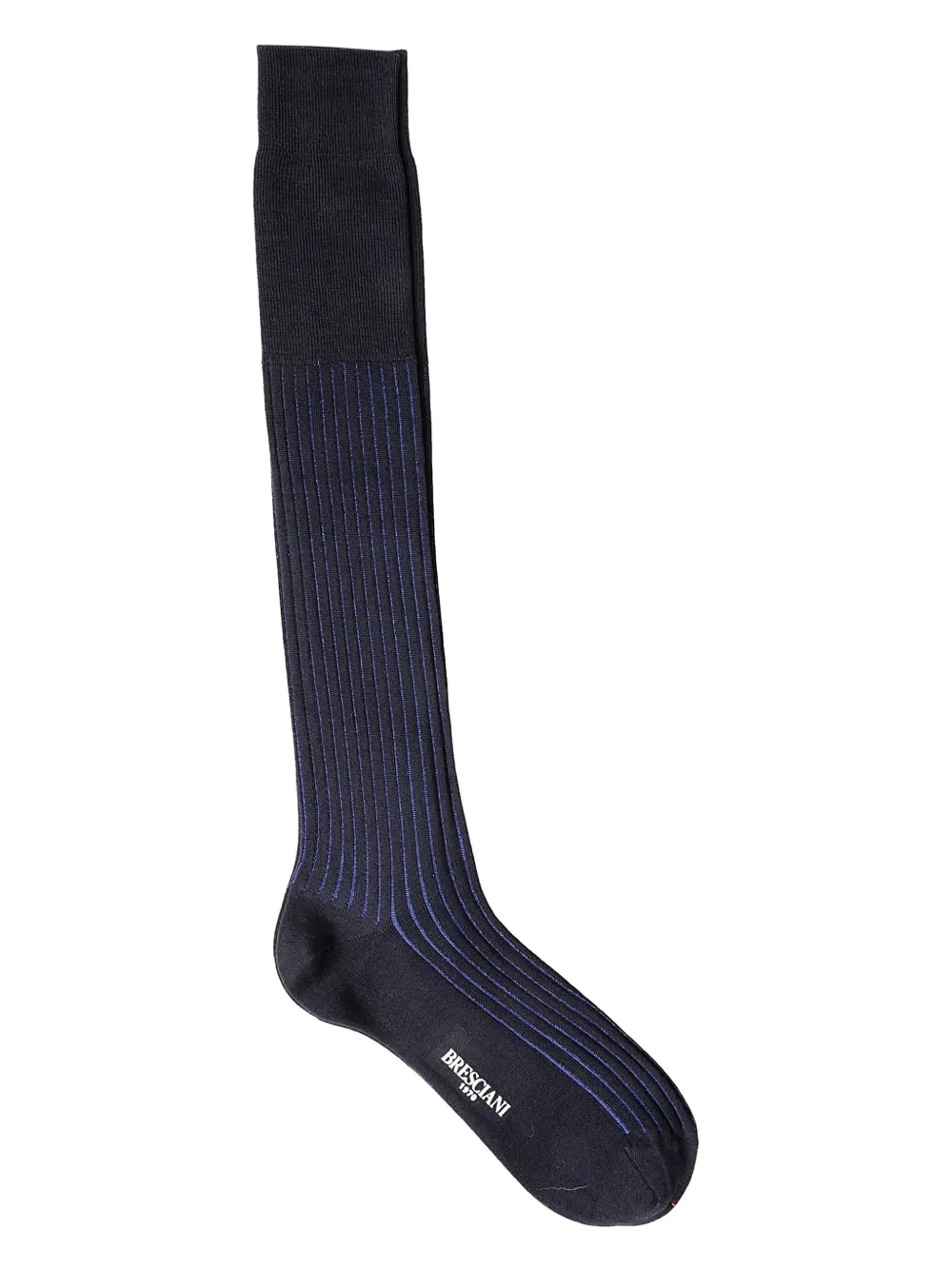 Bresciani ribbed-detail wool-blend socks | Blue | Image 1