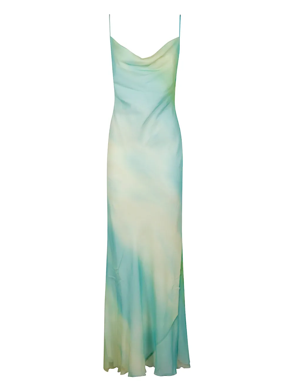 Mvp Wardrobe Cowl-neck Maxi Dress In Green