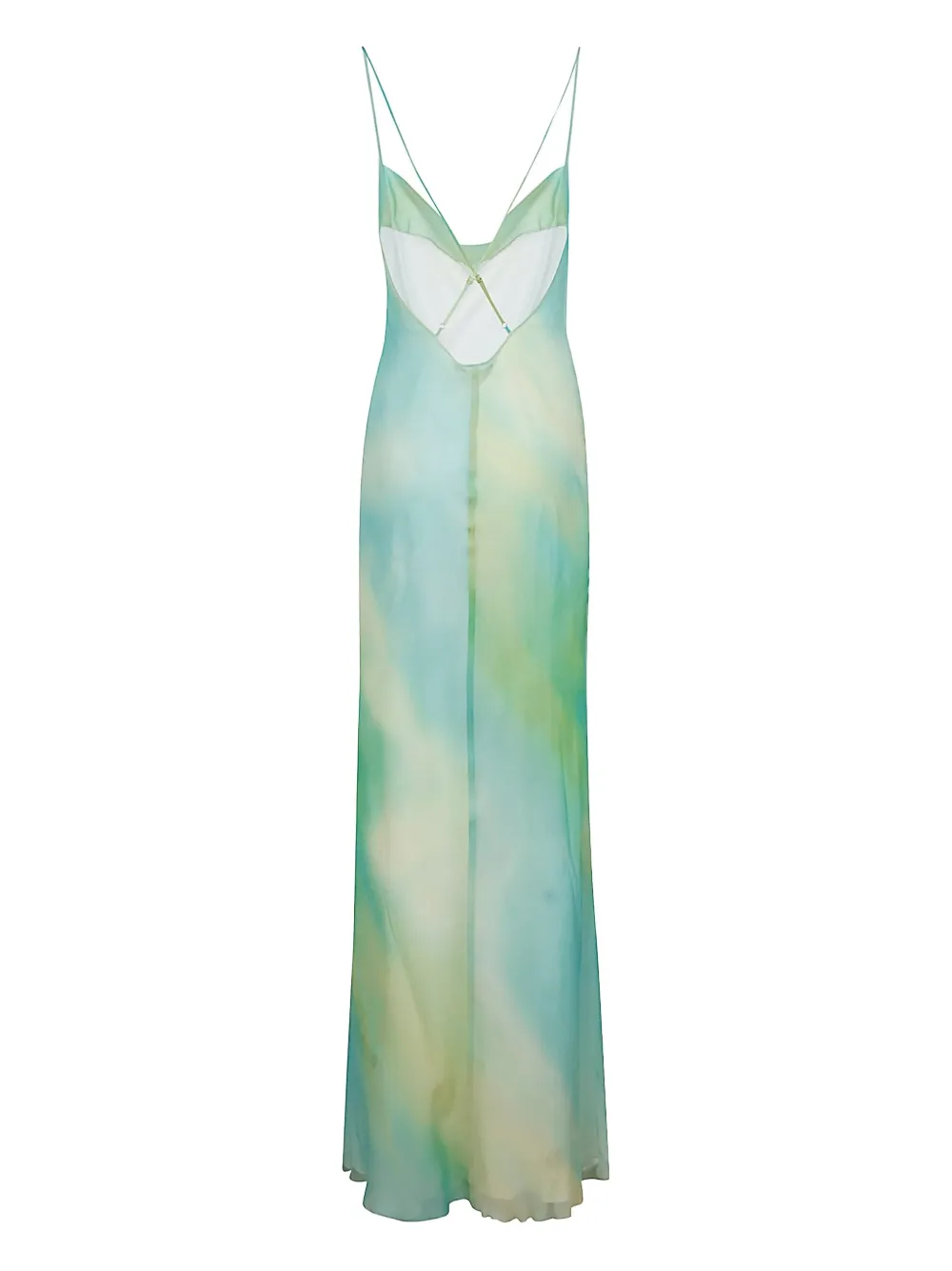 Mvp wardrobe Maxi-jurk met hoge hals - Groen