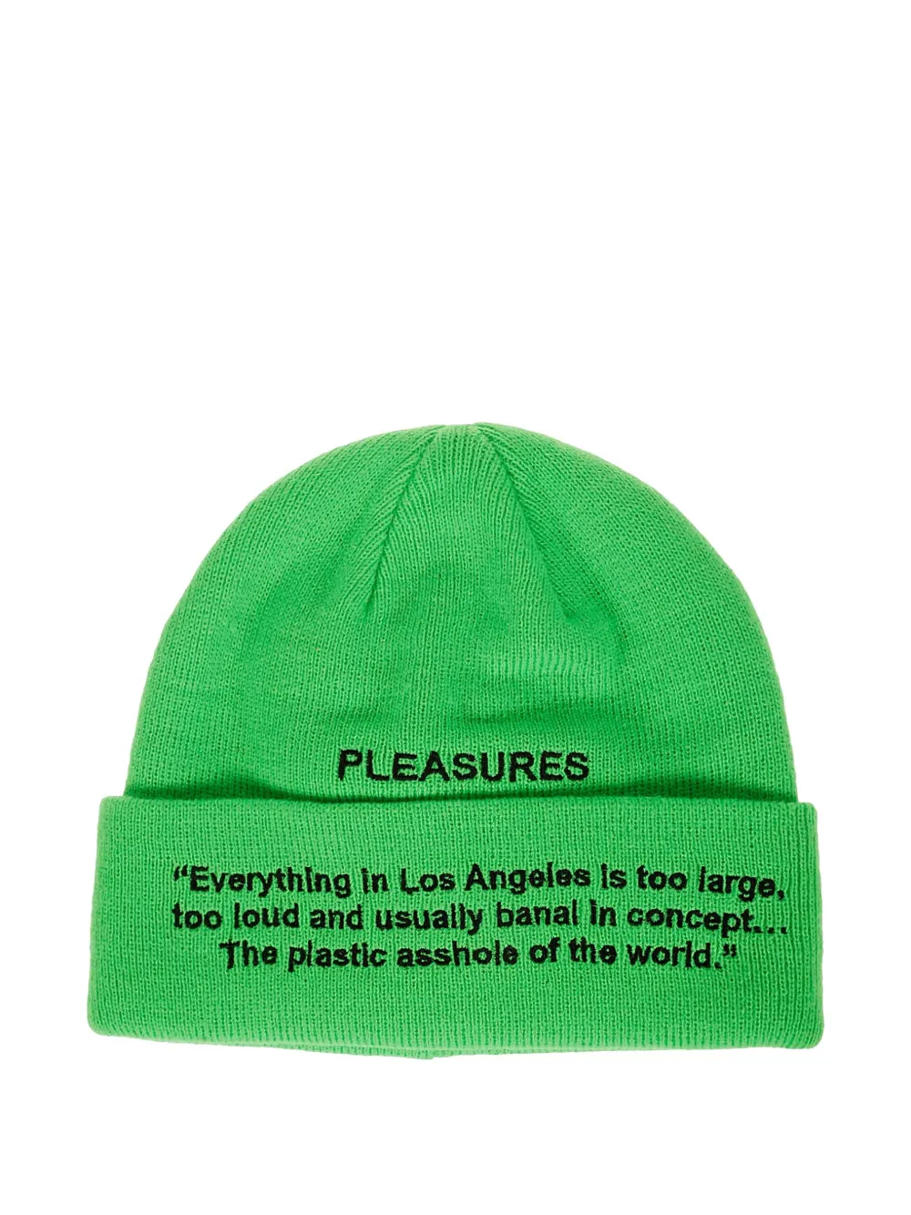 Pleasures logo-detail beanie | Green | Image 1