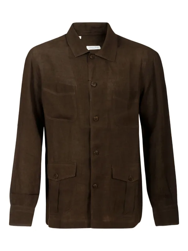Salvatore Piccolo linen pocket jacket