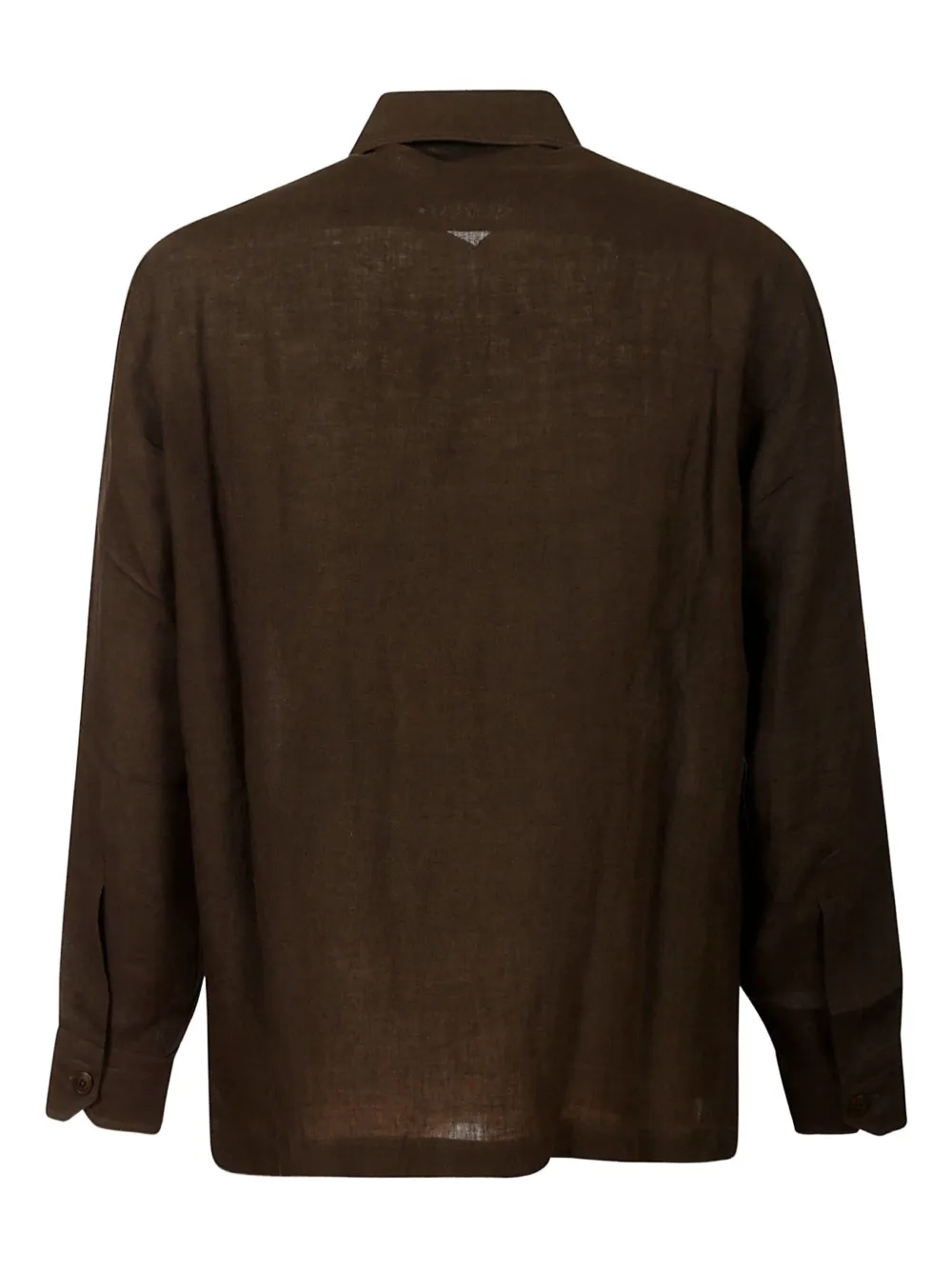 Salvatore Piccolo Linen Pocket Jacket In Brown