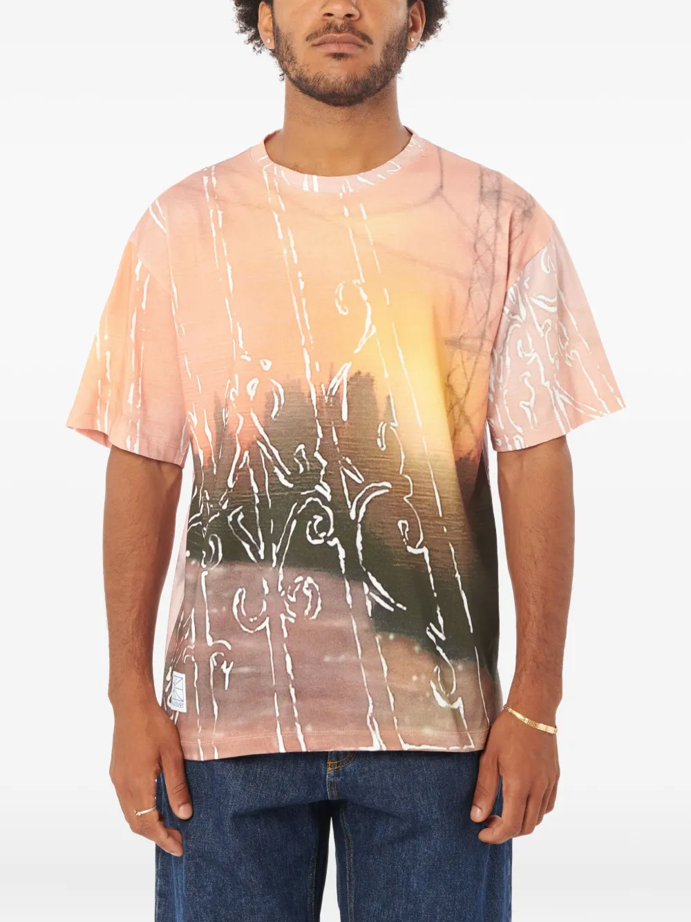 RASSVET Kyler Dawn graphic-print T-shirt | Orange | Image 1