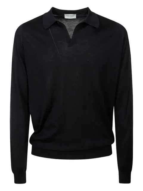John Smedley long-sleeve polo shirt