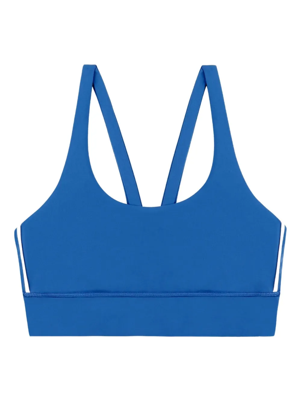 Sporty And Rich Racer-back Sports Bra In Blue