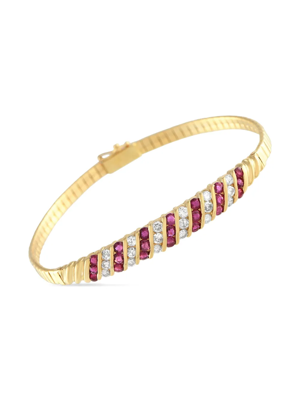 LB Exclusive 14K yellow gold multi-stone bracelet - ゴールドトーン LB Exclusive 14K yellow gold multi-stone bracelet - ゴールドトーン