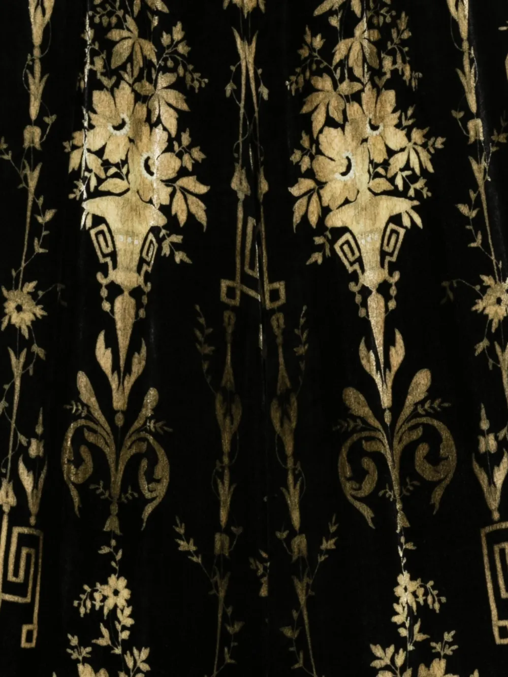 Pierre-Louis Mascia Palazzo broek met bloemenprint Zwart