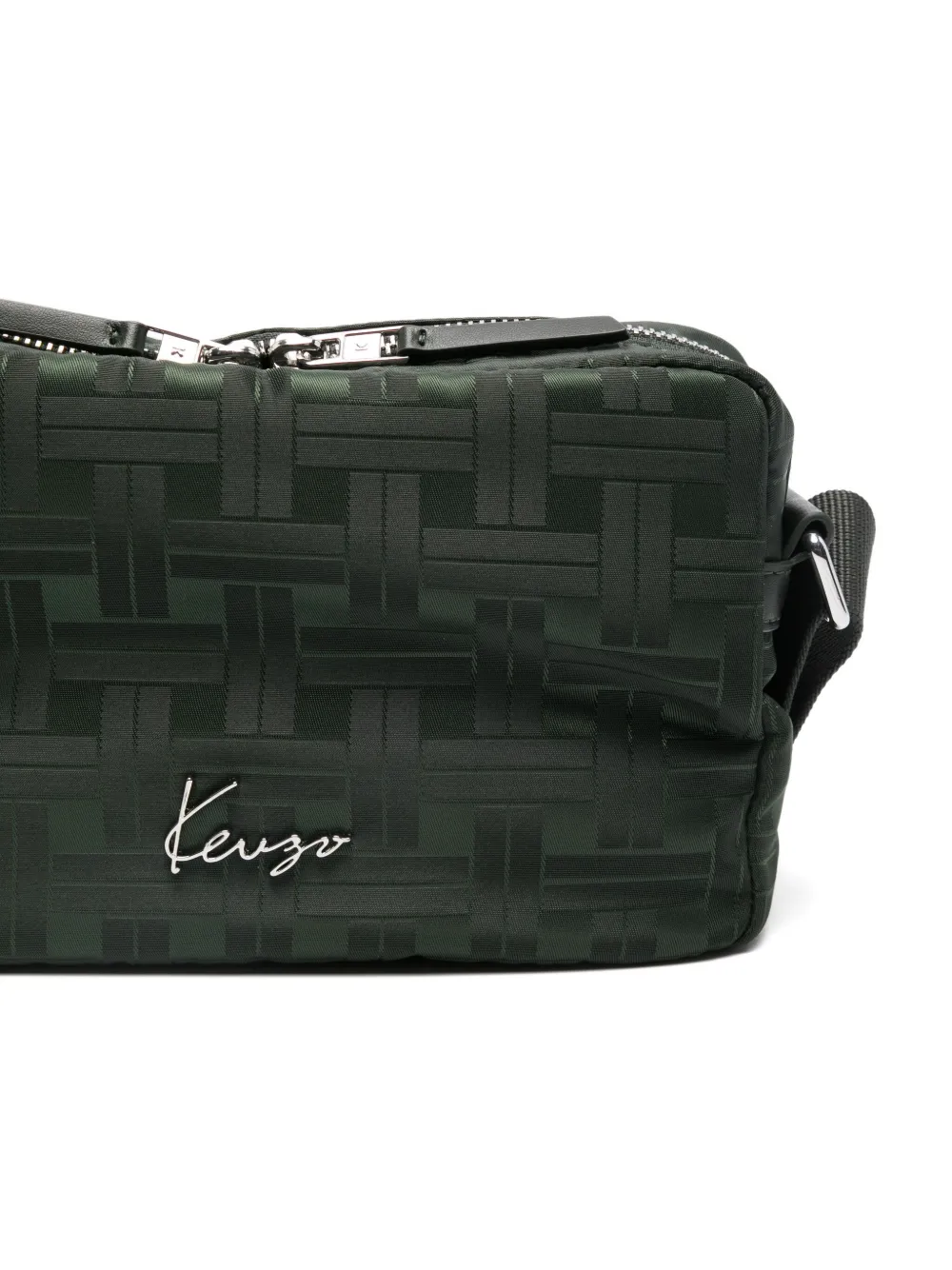 Kenzo Geweven shopper Groen