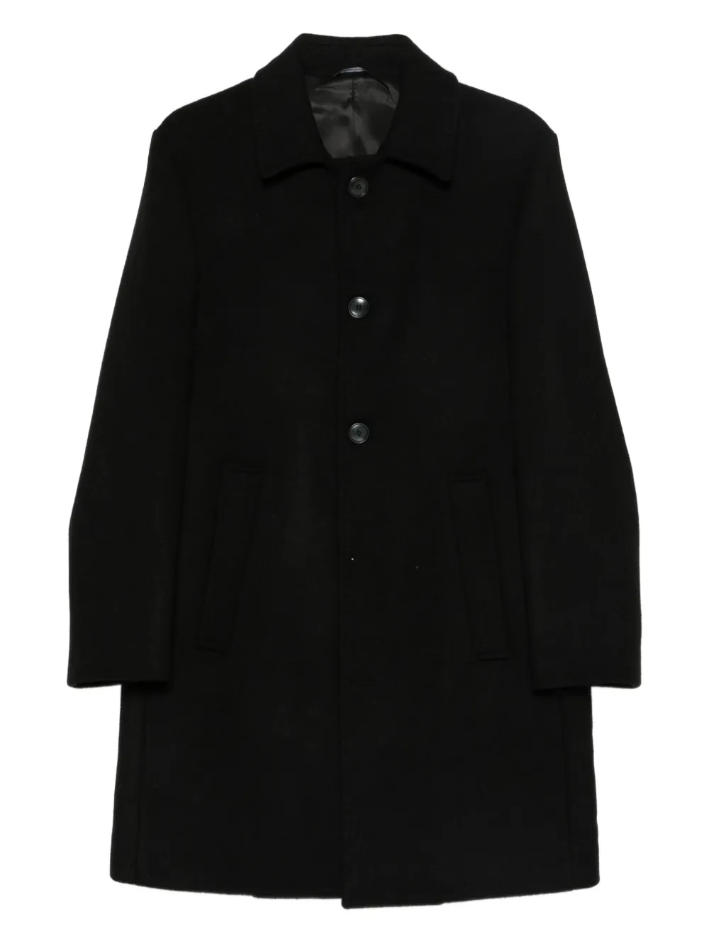 Daniele Alessandrini single-breasted coat | Black | Image 1