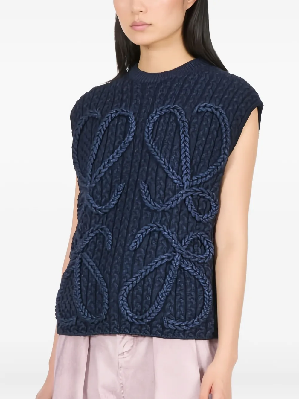 LOEWE Gilet in maglia - Blu