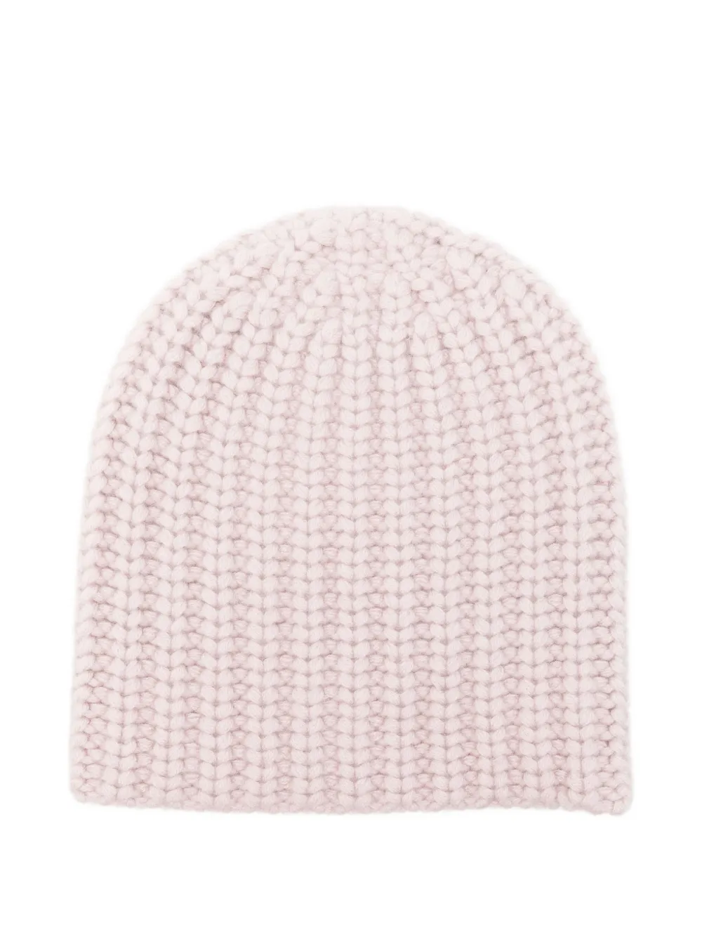 Liska Geribbelde kasjmier muts - Roze