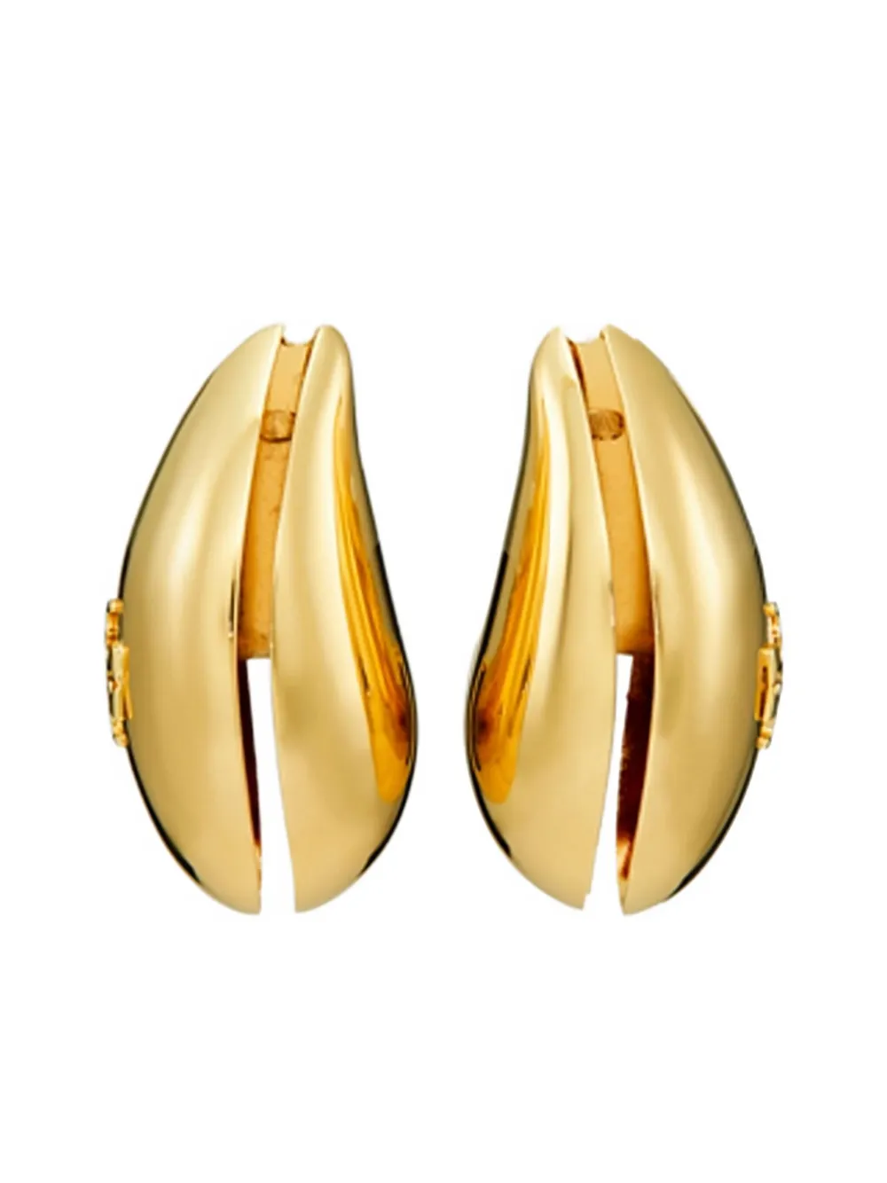 Tory Burch Wave earrings - ゴールドトーン Tory Burch Wave earrings - ゴールドトーン