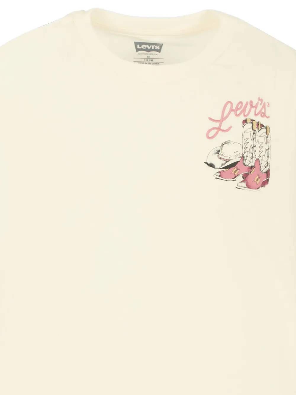 Levi's Kids T-shirt met grafische print Beige