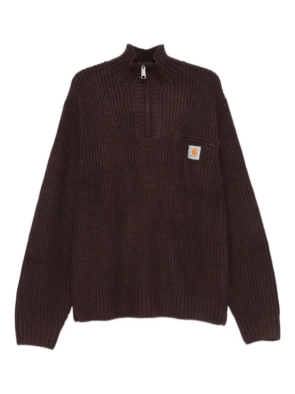 Carhartt WIP リブニット セーター | ブラウン | FARFETCH JP