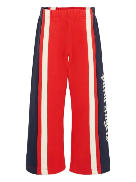 Palm Angels Kids striped wide-leg trousers