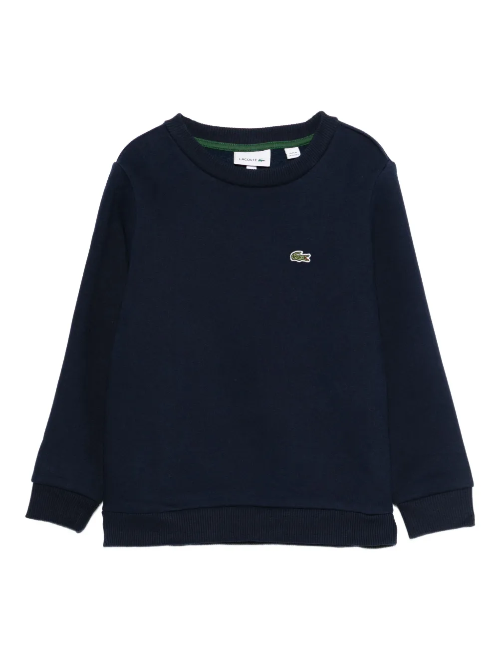 Lacoste Kids logo-patch sweatshirt - UGW MARINE