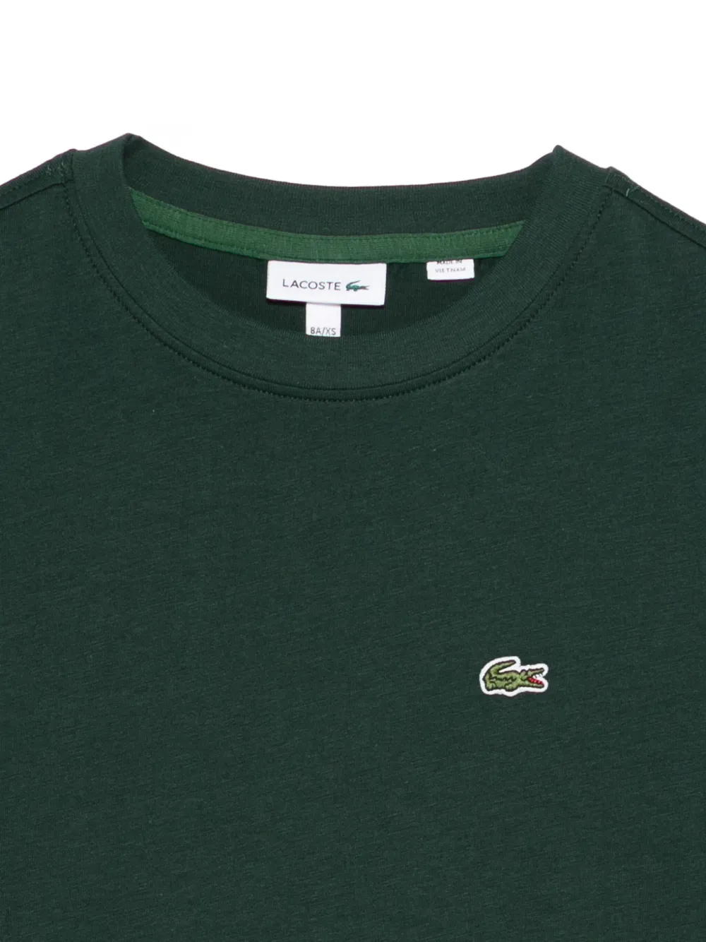 Lacoste Kids T-shirt met logopatch Groen