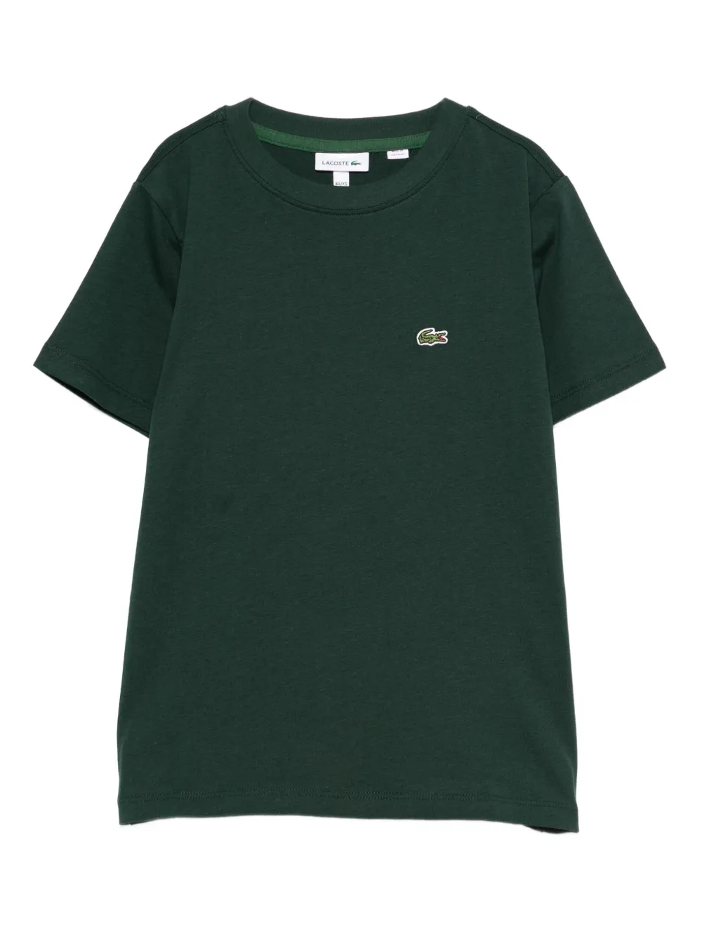 Lacoste Kids logo-patch T-shirt - Verde