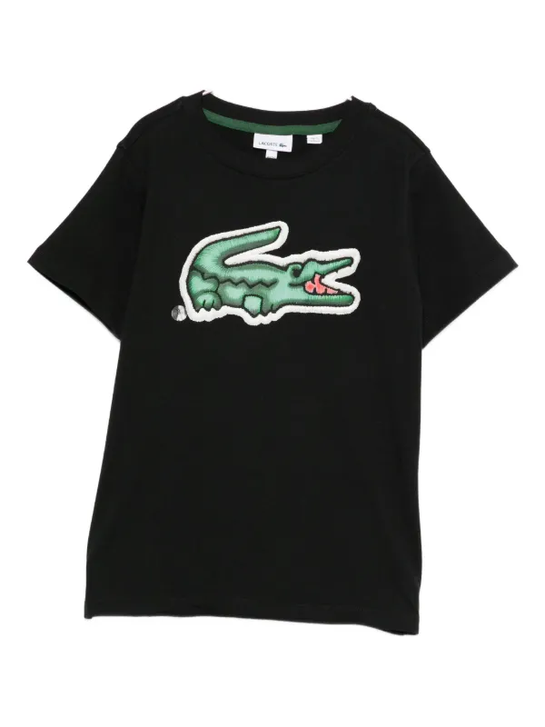 Lacoste Kids logo-patch T-shirt