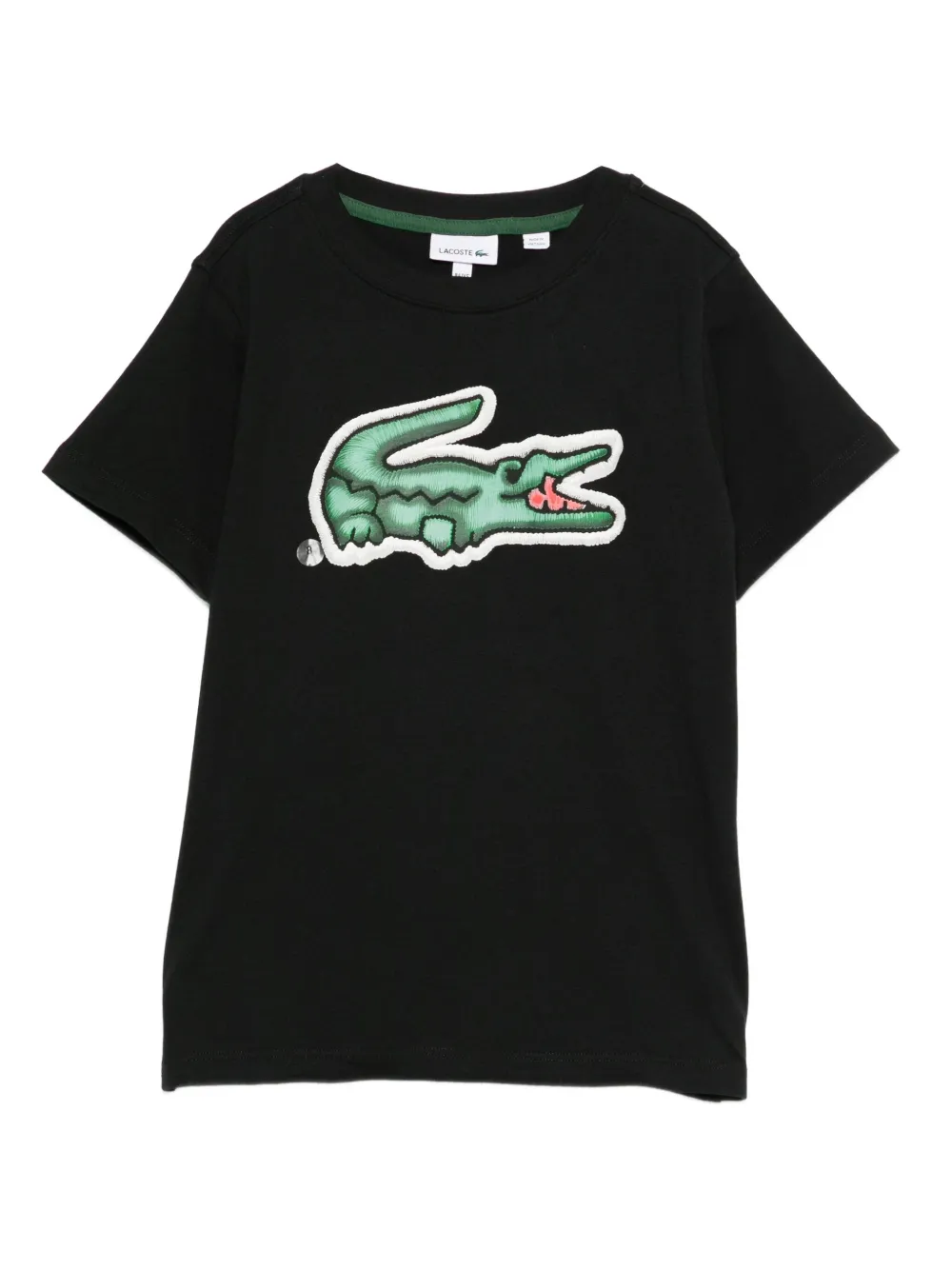 Lacoste Kids logo-patch T-shirt - Nero