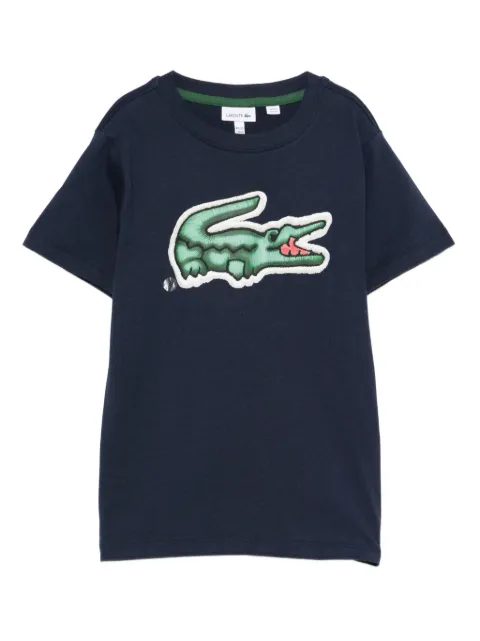 Lacoste Kids playera con parche del logo