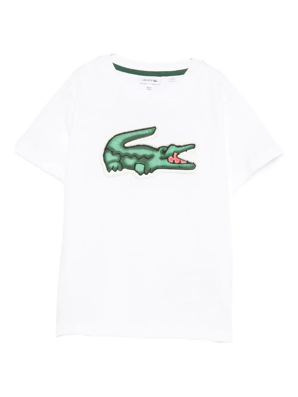 Lacoste Kids logo-patch T-shirt | White | Image 1
