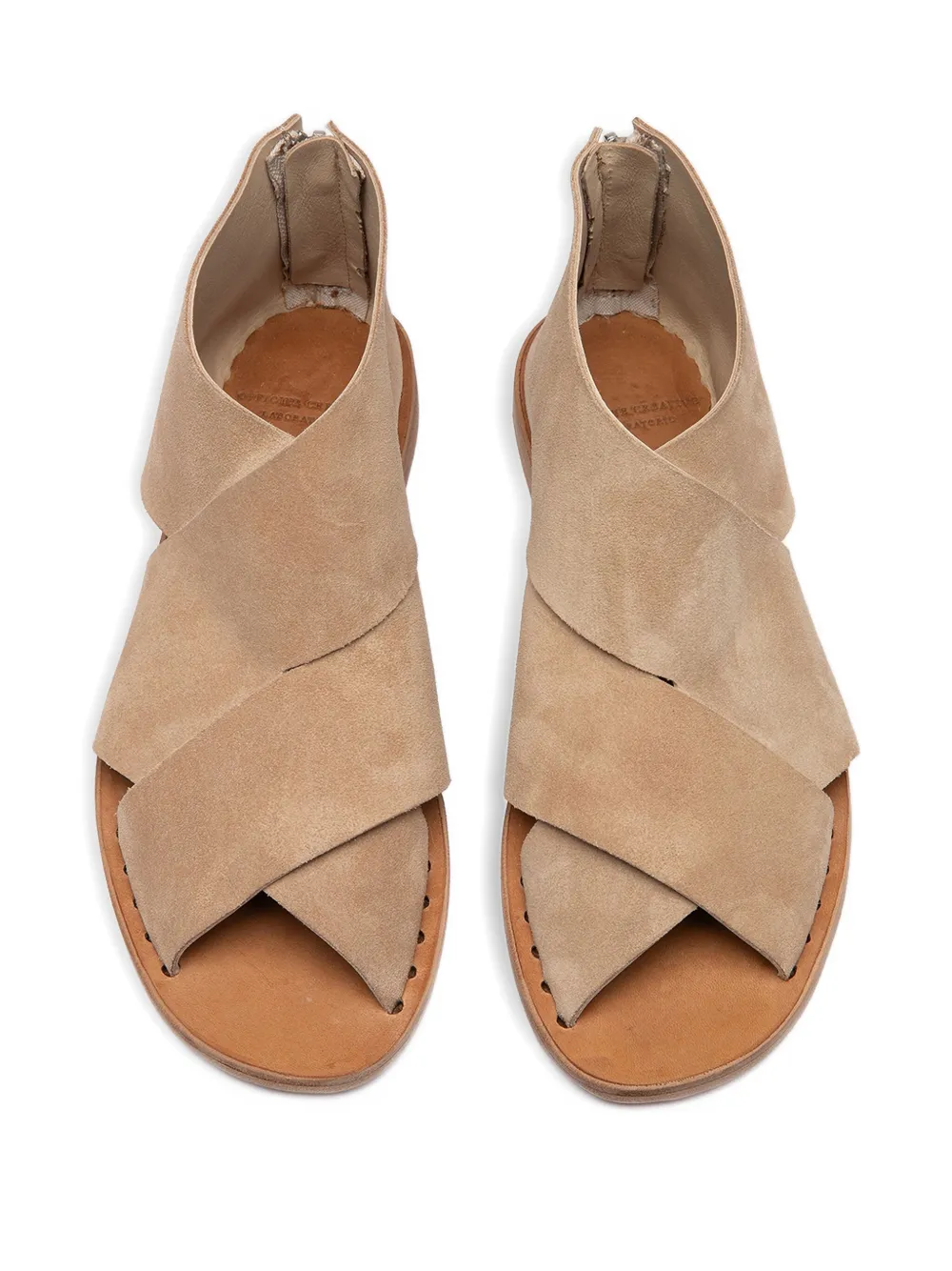 Officine Creative Ithaca sandalen met uitgesneden details Bruin