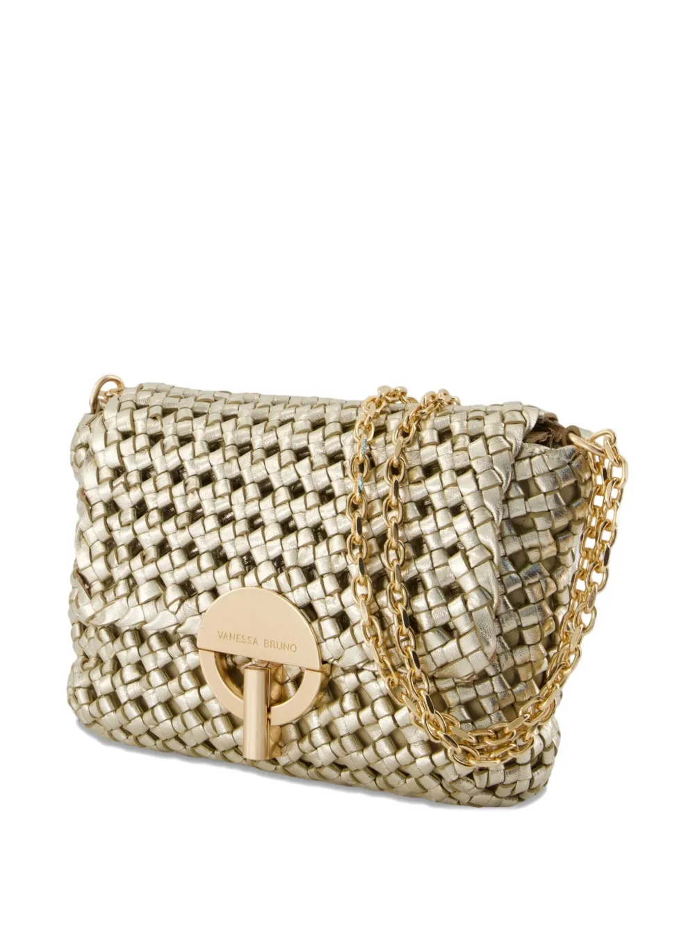 Vanessa Bruno Moon Moyen Shoulder Bag In Gold