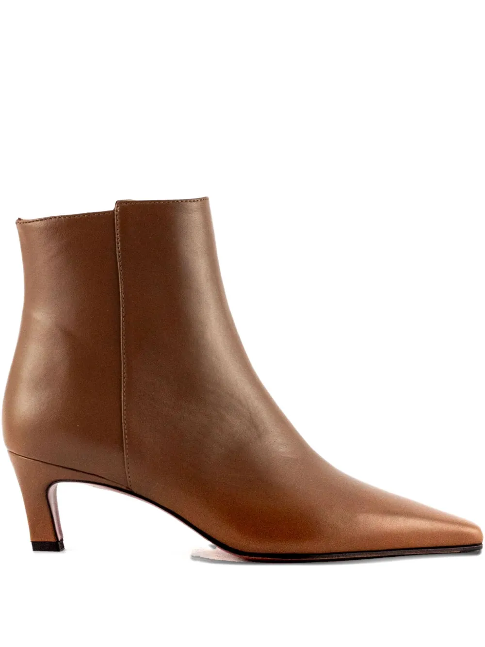Roberto Festa 40mm Pointed-toe Zip Boots In Brown