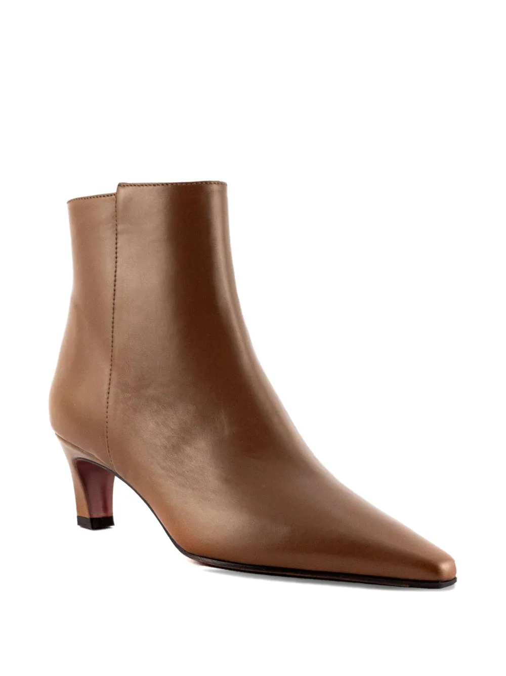 Roberto Festa 40mm Pointed-toe Zip Boots In Brown
